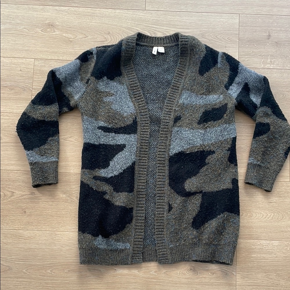 Anthropologie Moth Brand Camo Cardigan